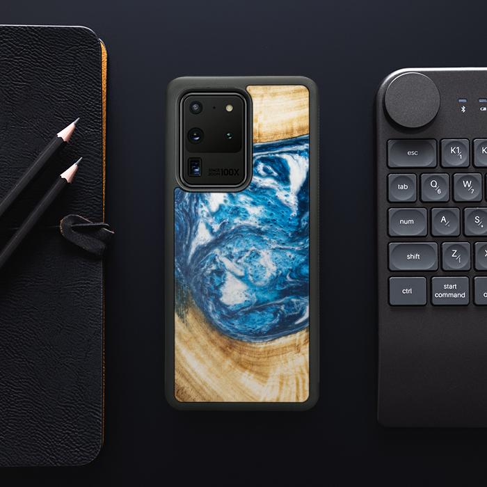Samsung Galaxy S20 Ultra Etui na telefon z żywicy i drewna - SYNERGY#350