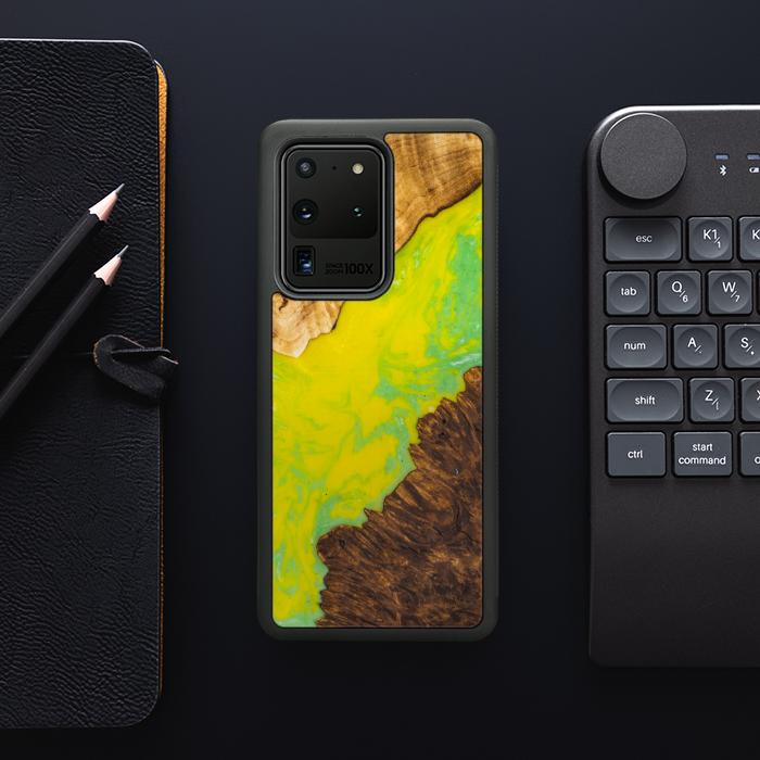 Samsung Galaxy S20 Ultra Etui na telefon z żywicy i drewna - SYNERGY#A12