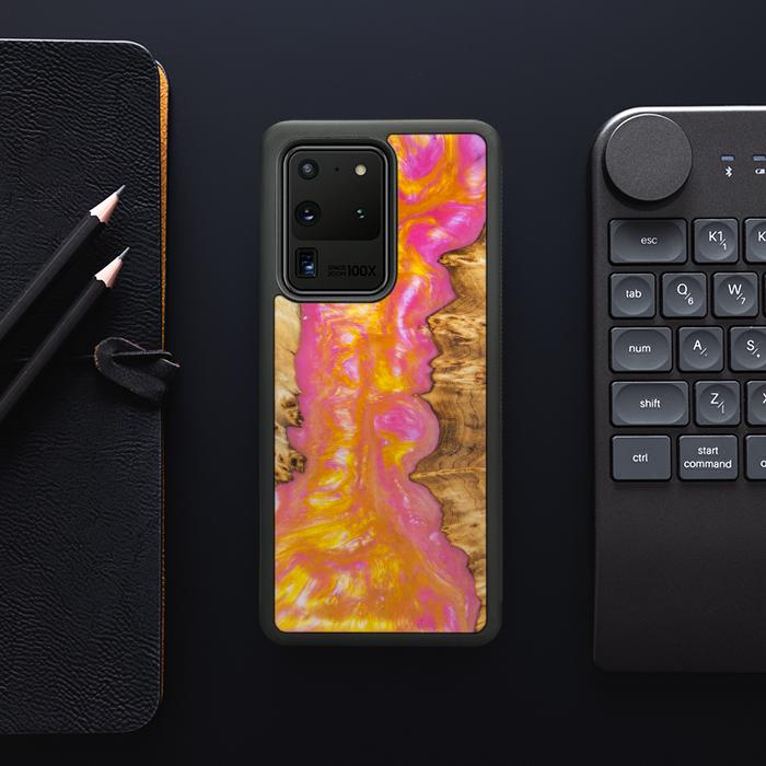 Samsung Galaxy S20 Ultra Etui na telefon z żywicy i drewna - SYNERGY#A20