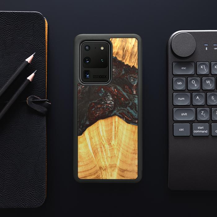 Samsung Galaxy S20 Ultra Etui na telefon z żywicy i drewna - SYNERGY#B42