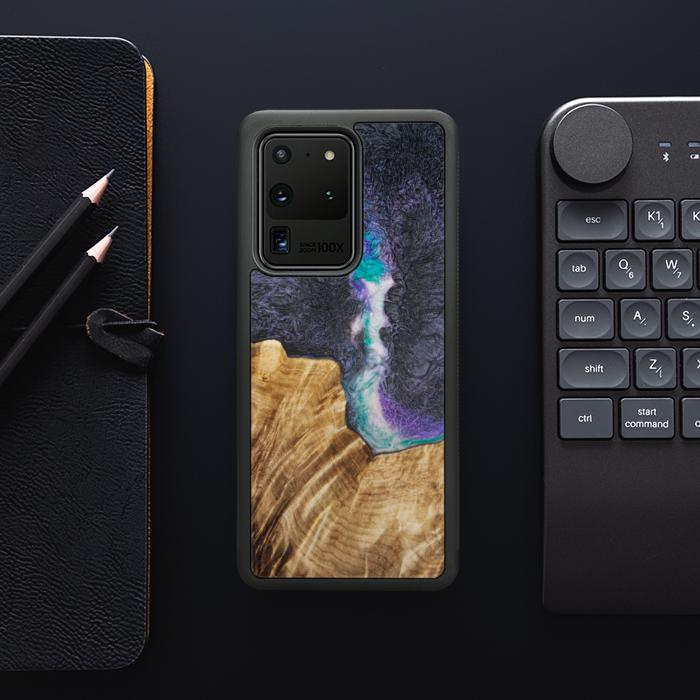 Samsung Galaxy S20 Ultra Etui na telefon z żywicy i drewna - SYNERGY#C7