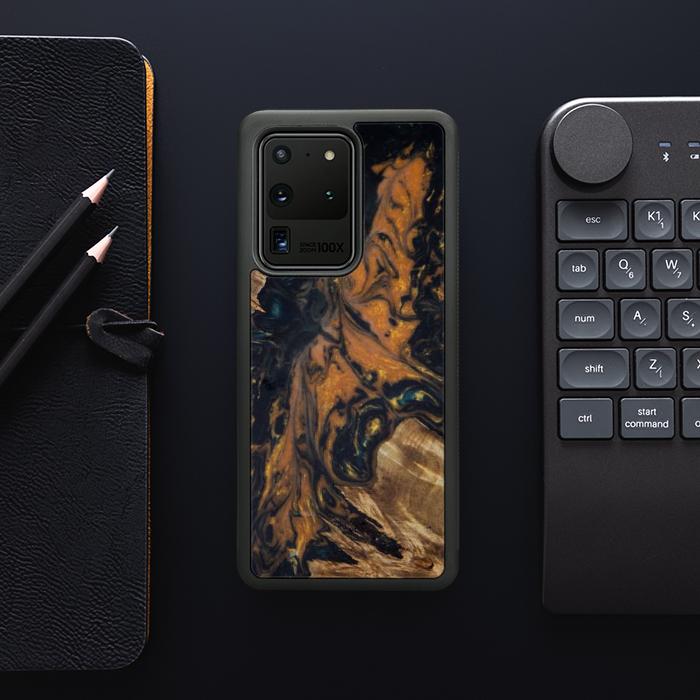 Samsung Galaxy S20 Ultra Etui na telefon z żywicy i drewna - Synergy#162