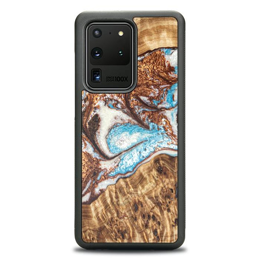 Samsung Galaxy S20 Ultra Etui na telefon z żywicy i drewna - Synergy#B11