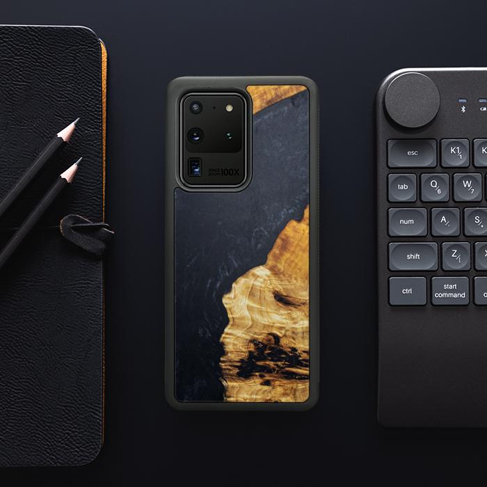Samsung Galaxy S20 Ultra Etui na telefon z żywicy i drewna - Synergy#B18