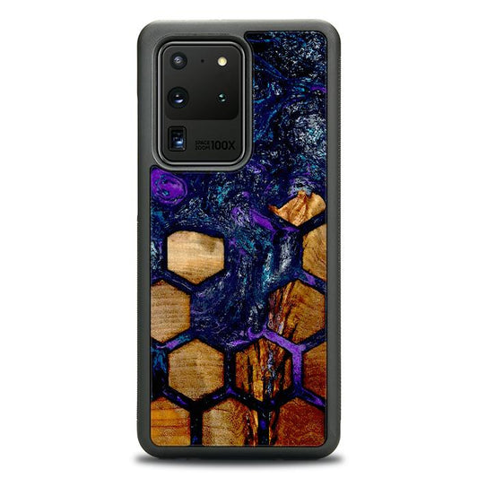 Samsung Galaxy S20 Ultra Etui na telefon z żywicy i drewna - Synergy#D105