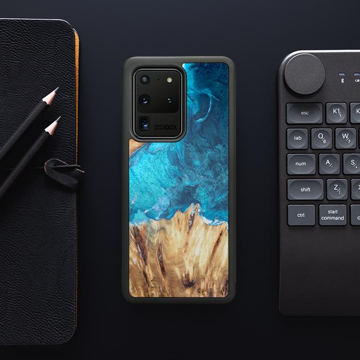 Samsung Galaxy S20 Ultra Handyhülle aus Harz und Holz - Synergy#D115