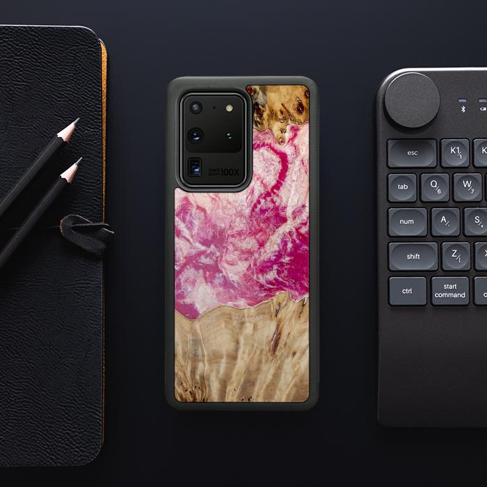 Samsung Galaxy S20 Ultra Etui na telefon z żywicy i drewna - Synergy#D123