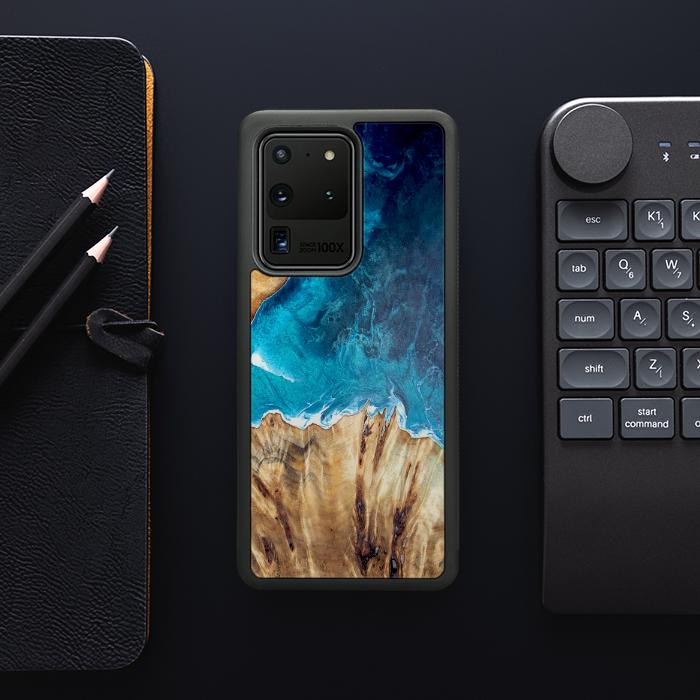 Samsung Galaxy S20 Ultra Etui na telefon z żywicy i drewna - Synergy#D126
