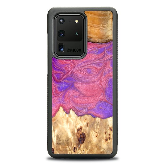 Samsung Galaxy S20 Ultra Handyhülle aus Harz und Holz - Synergy#D136