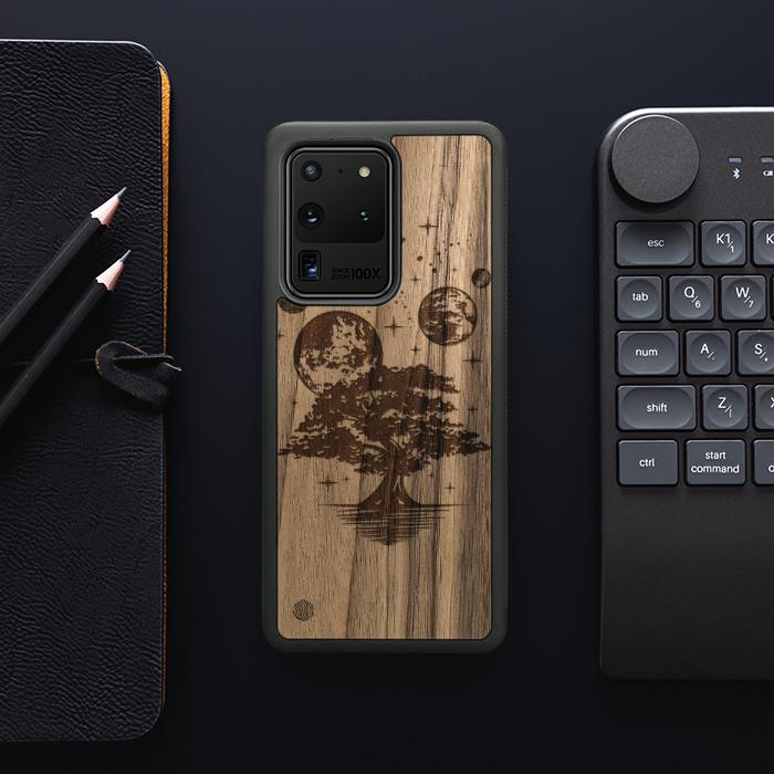 Samsung Galaxy S20 Ultra Wooden Phone Case - Galactic Garden