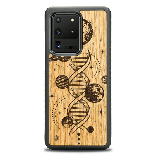Samsung Galaxy S20 Ultra Handyhülle aus Holz – Space DNA (Eiche)