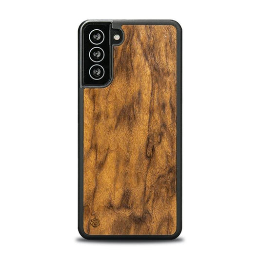 Samsung Galaxy S21 FE Handyhülle aus Holz - Imbuia