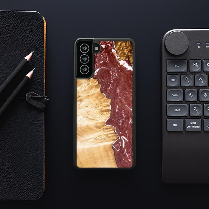 Samsung Galaxy S21 FE Etui na telefon z żywicy i drewna - SYNERGY#316