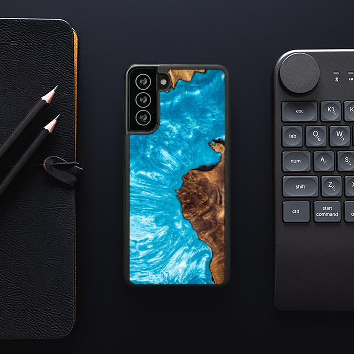 Samsung Galaxy S21 FE Etui na telefon z żywicy i drewna - SYNERGY#332