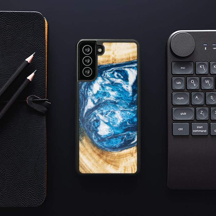 Samsung Galaxy S21 FE Etui na telefon z żywicy i drewna - SYNERGY#350