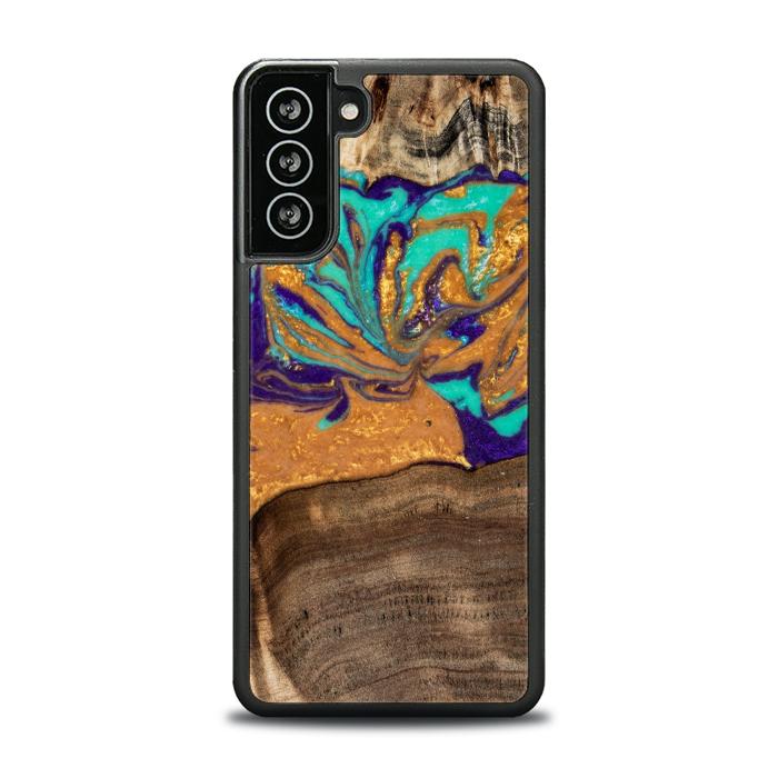 Samsung Galaxy S21 FE Handyhülle aus Kunstharz und Holz - SYNERGY# A122