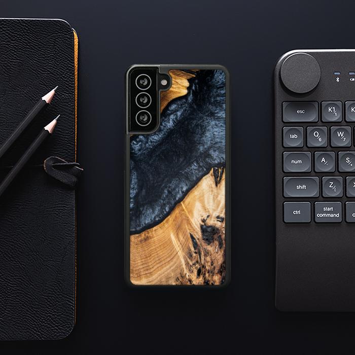 Samsung Galaxy S21 FE Etui na telefon z żywicy i drewna - SYNERGY#A50