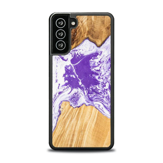 Samsung Galaxy S21 FE Resin & Wood Phone Case - SYNERGY#A80