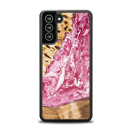 Samsung Galaxy S21 FE Resin & Wood Phone Case - SYNERGY#A99