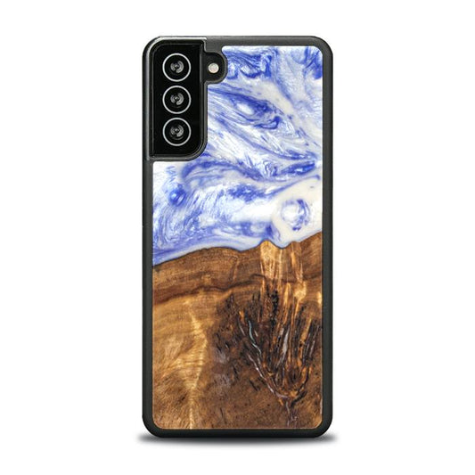 Samsung Galaxy S21 FE Etui na telefon z żywicy i drewna - SYNERGY#B04