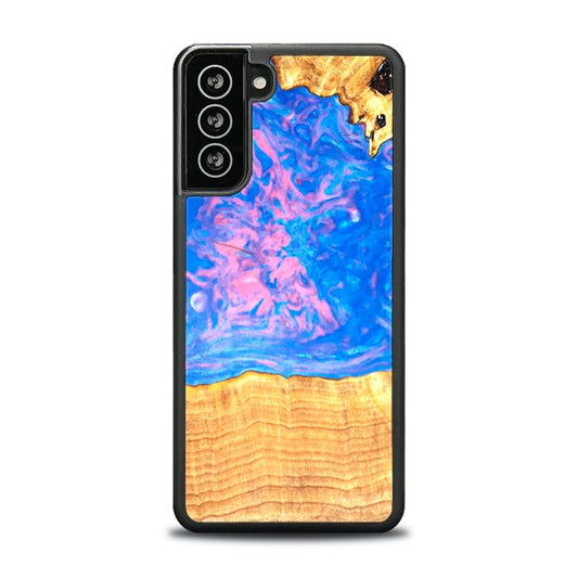 Samsung Galaxy S21 FE Resin & Wood Phone Case - SYNERGY#B23