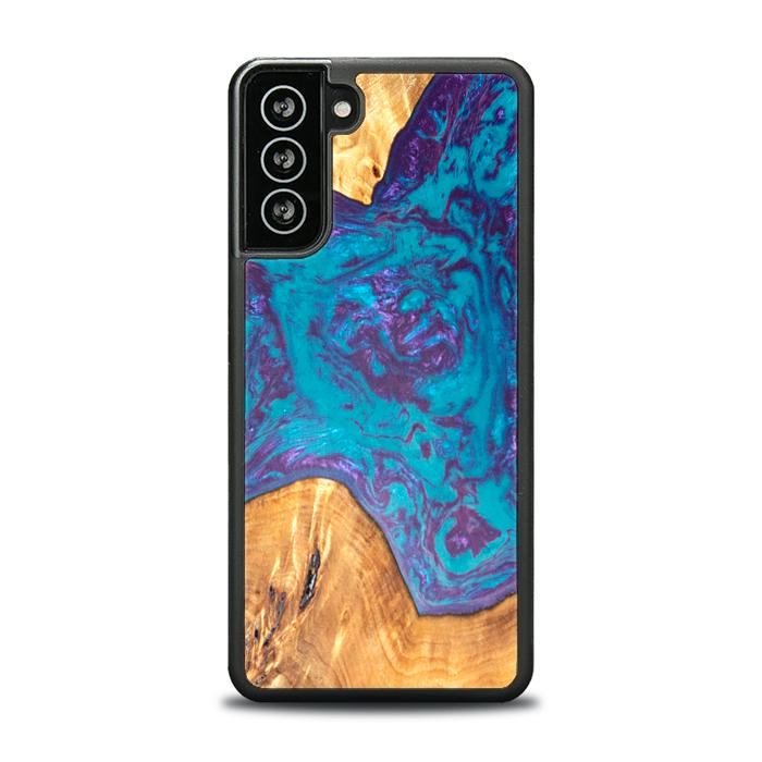 Samsung Galaxy S21 FE Etui na telefon z żywicy i drewna - SYNERGY#B25