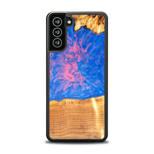 Samsung Galaxy S21 FE Resin & Wood Phone Case - SYNERGY#B29