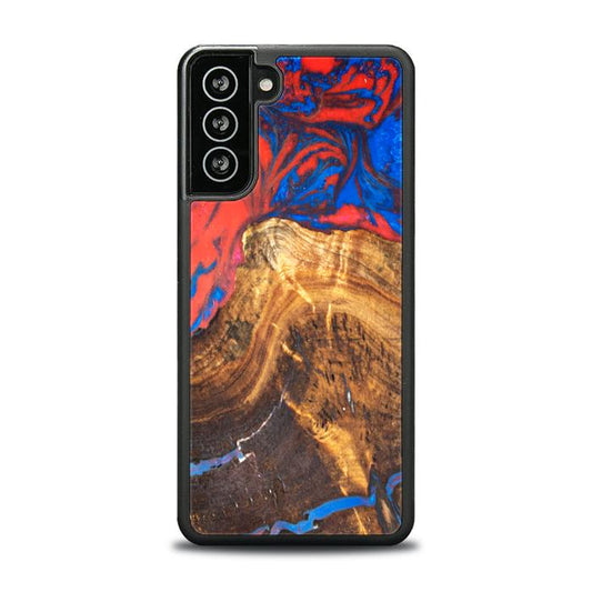 Samsung Galaxy S21 FE Resin & Wood Phone Case - SYNERGY#B31