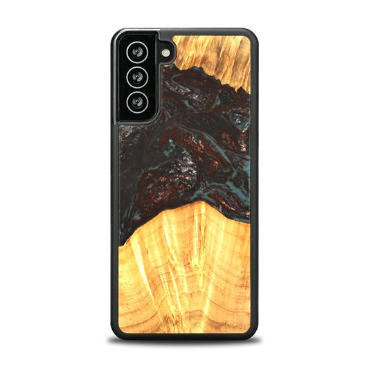 Samsung Galaxy S21 FE Resin & Wood Phone Case - SYNERGY#B42