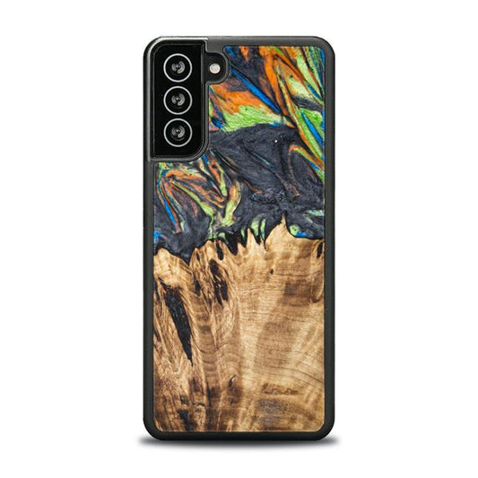 Samsung Galaxy S21 FE Etui na telefon z żywicy i drewna - SYNERGY#C22