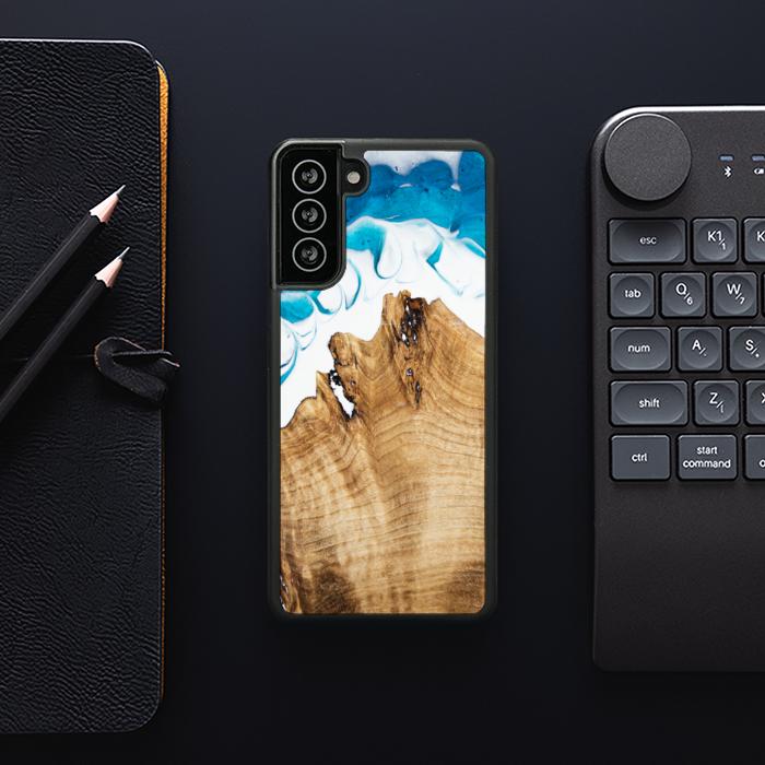 Samsung Galaxy S21 FE Etui na telefon z żywicy i drewna - SYNERGY#C41