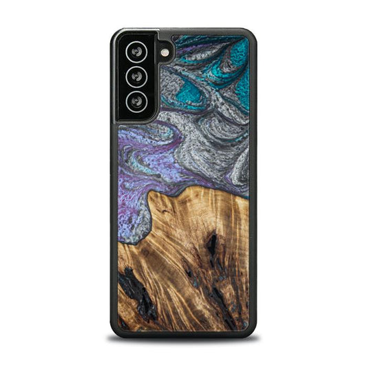 Samsung Galaxy S21 FE Resin & Wood Phone Case - SYNERGY#C47