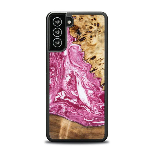 Samsung Galaxy S21 FE Resin & Wood Phone Case - Synergy#129