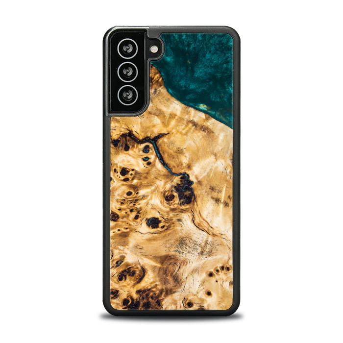 Samsung Galaxy S21 FE Etui na telefon z żywicy i drewna - Synergy#254