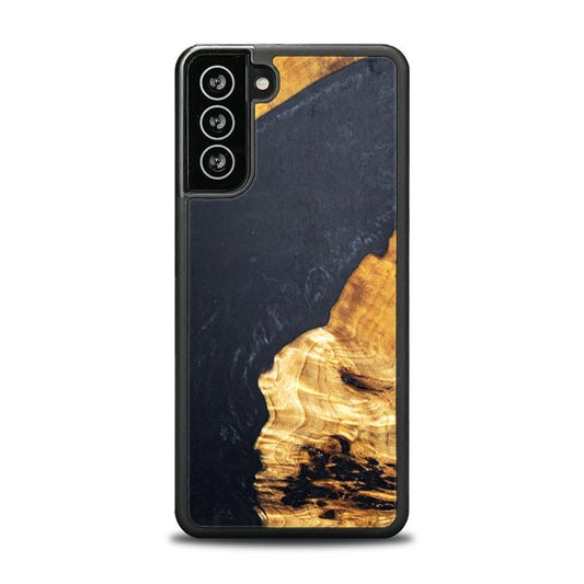 Samsung Galaxy S21 FE Handyhülle aus Kunstharz und Holz - Synergy#B18
