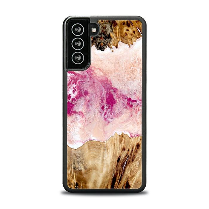 Samsung Galaxy S21 FE Resin & Wood Phone Case - Synergy#D119