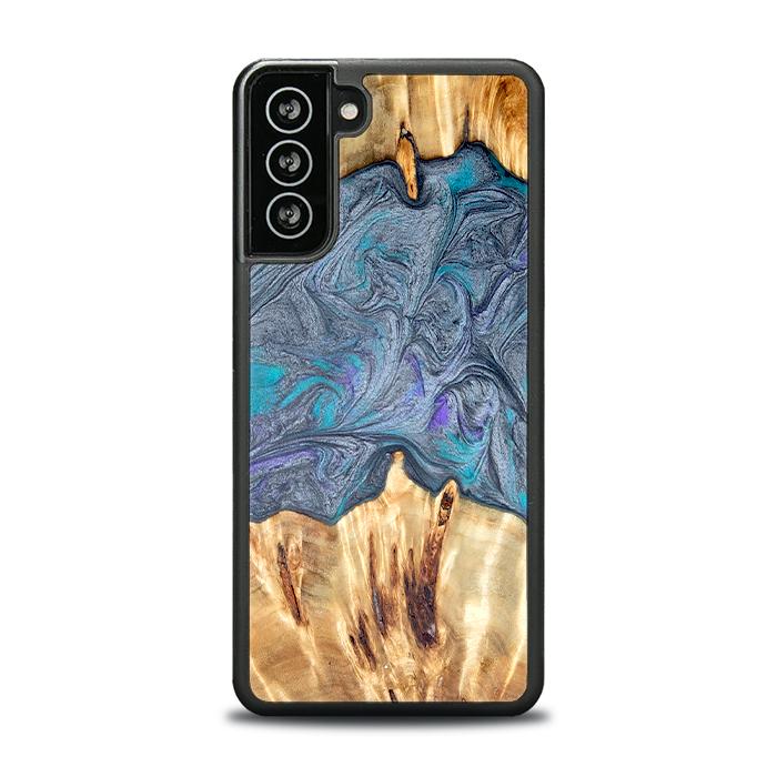 Samsung Galaxy S21 FE Handyhülle aus Harz und Holz - Synergy#D135