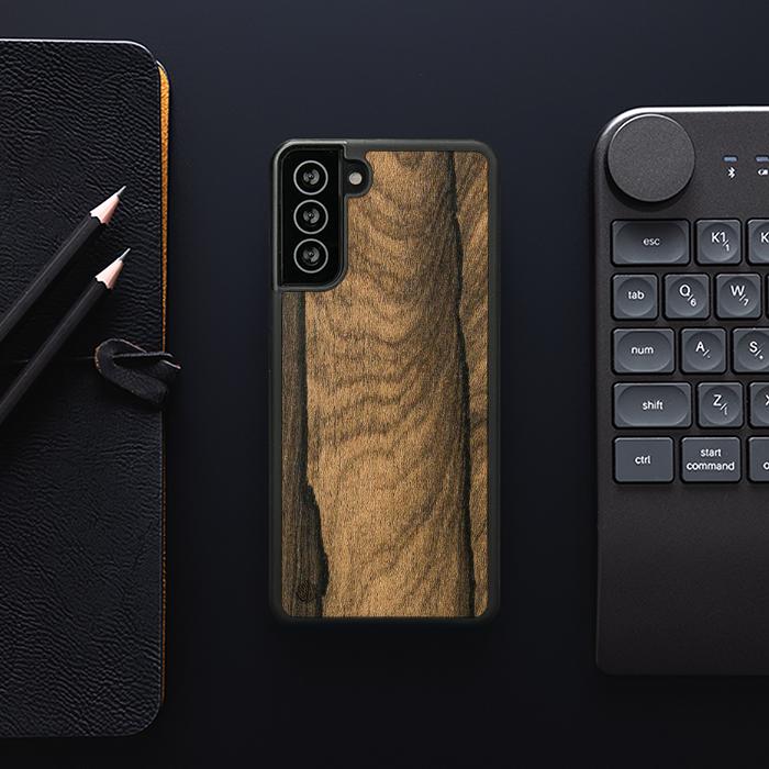 Samsung Galaxy S21 FE Handyhülle aus Holz - Ziricote