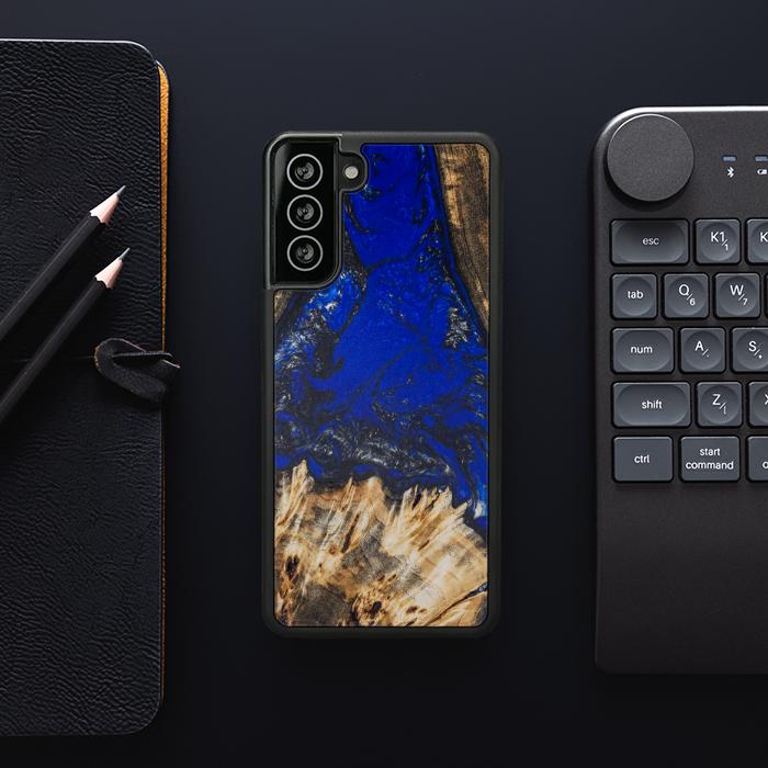 Samsung Galaxy S21 Plus Resin & Wood Phone Case - SYNERGY#176