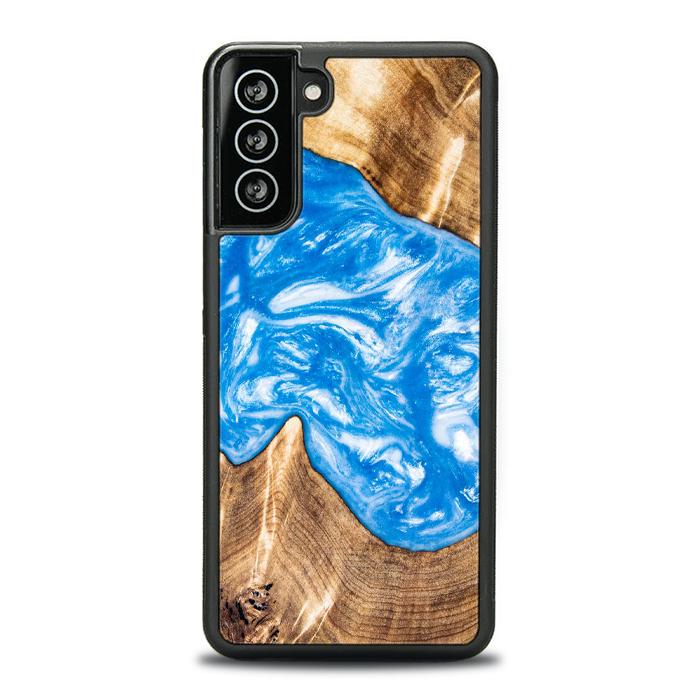 Samsung Galaxy S21 Plus Etui na telefon z żywicy i drewna - SYNERGY#325