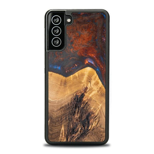 Samsung Galaxy S21 Plus Handyhülle aus Harz und Holz - SYNERGY#A21