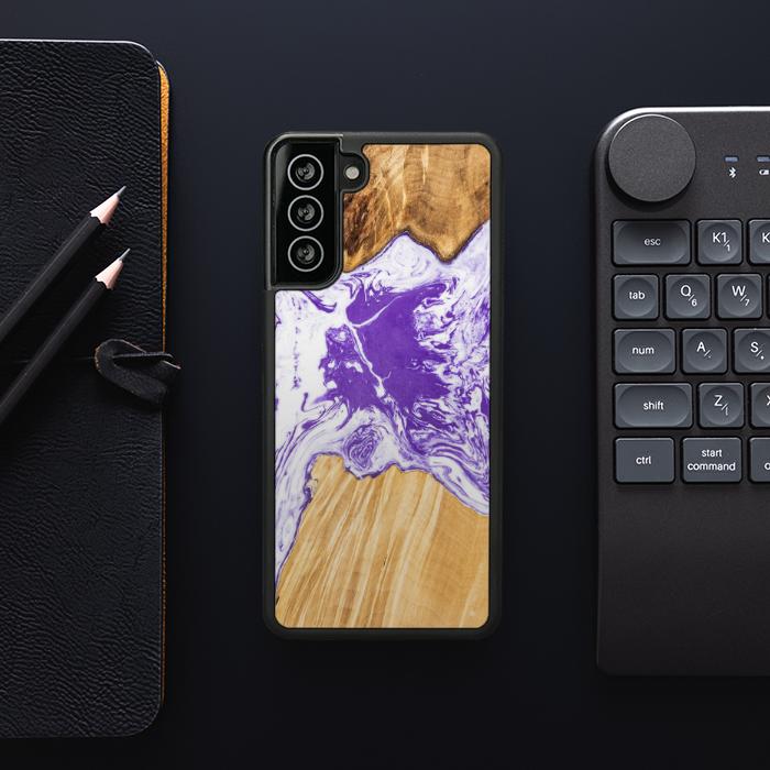 Samsung Galaxy S21 Plus Resin & Wood Phone Case - SYNERGY#A80