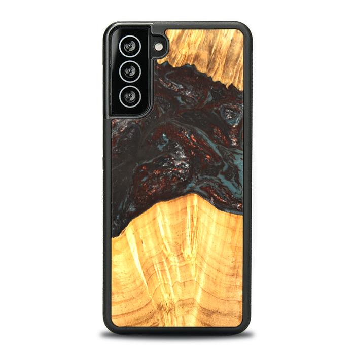 Samsung Galaxy S21 Plus Etui na telefon z żywicy i drewna - SYNERGY#B42