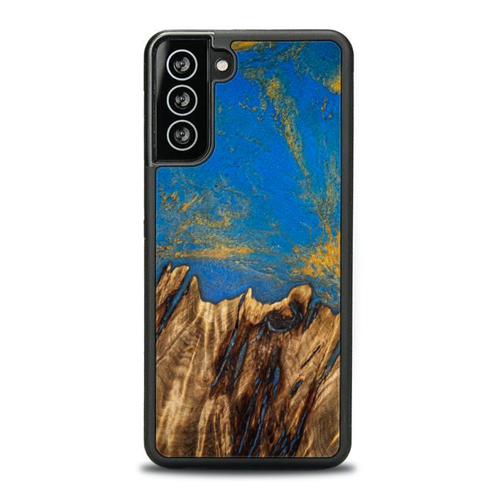 Samsung Galaxy S21 Plus Etui na telefon z żywicy i drewna - SYNERGY#C43