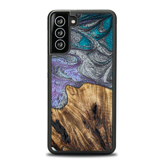 Samsung Galaxy S21 Plus Etui na telefon z żywicy i drewna - SYNERGY#C47