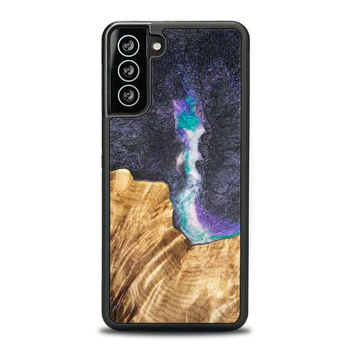 Samsung Galaxy S21 Plus Etui na telefon z żywicy i drewna - SYNERGY#C7