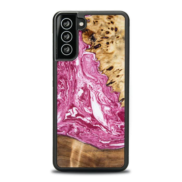 Samsung Galaxy S21 Plus Etui na telefon z żywicy i drewna - Synergy#129