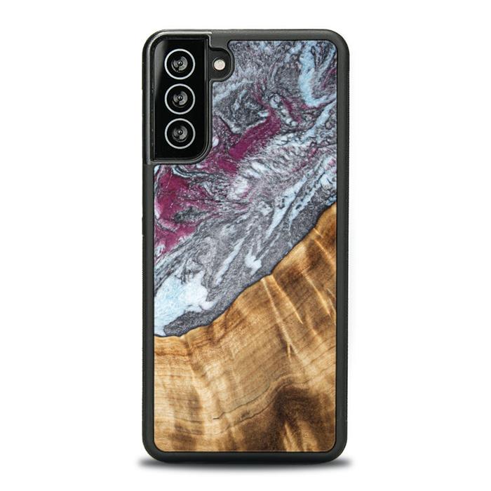 Samsung Galaxy S21 Plus Resin & Wood Phone Case - Synergy#C12