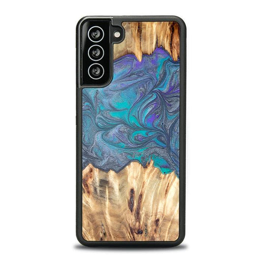Samsung Galaxy S21 Plus Handyhülle aus Harz und Holz - Synergy#D107