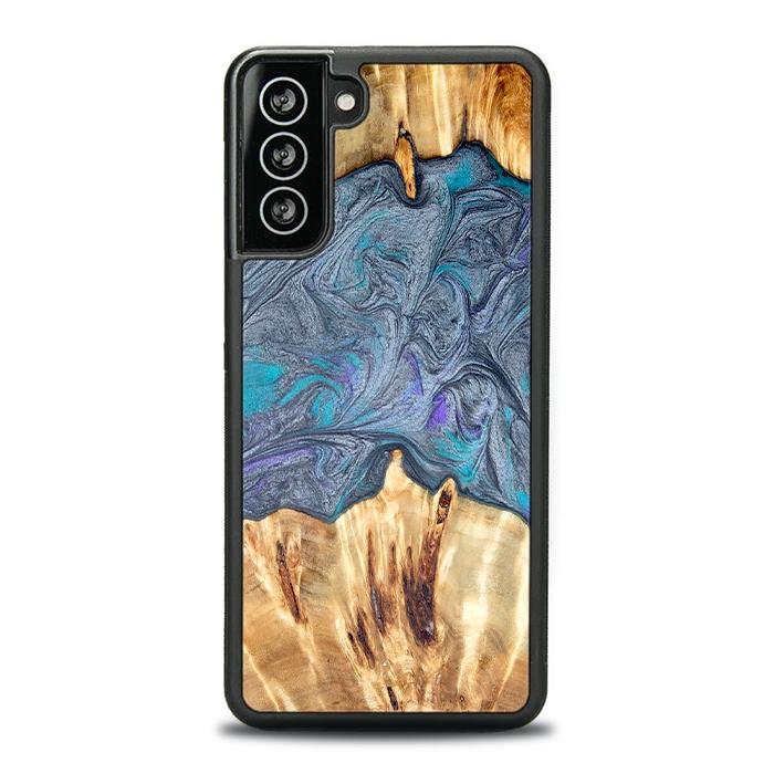 Samsung Galaxy S21 Plus Handyhülle aus Harz und Holz - Synergy#D135